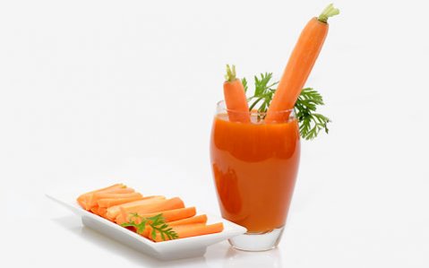 тен със сок от моркови-